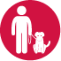 Icon of a Person and their Dog
